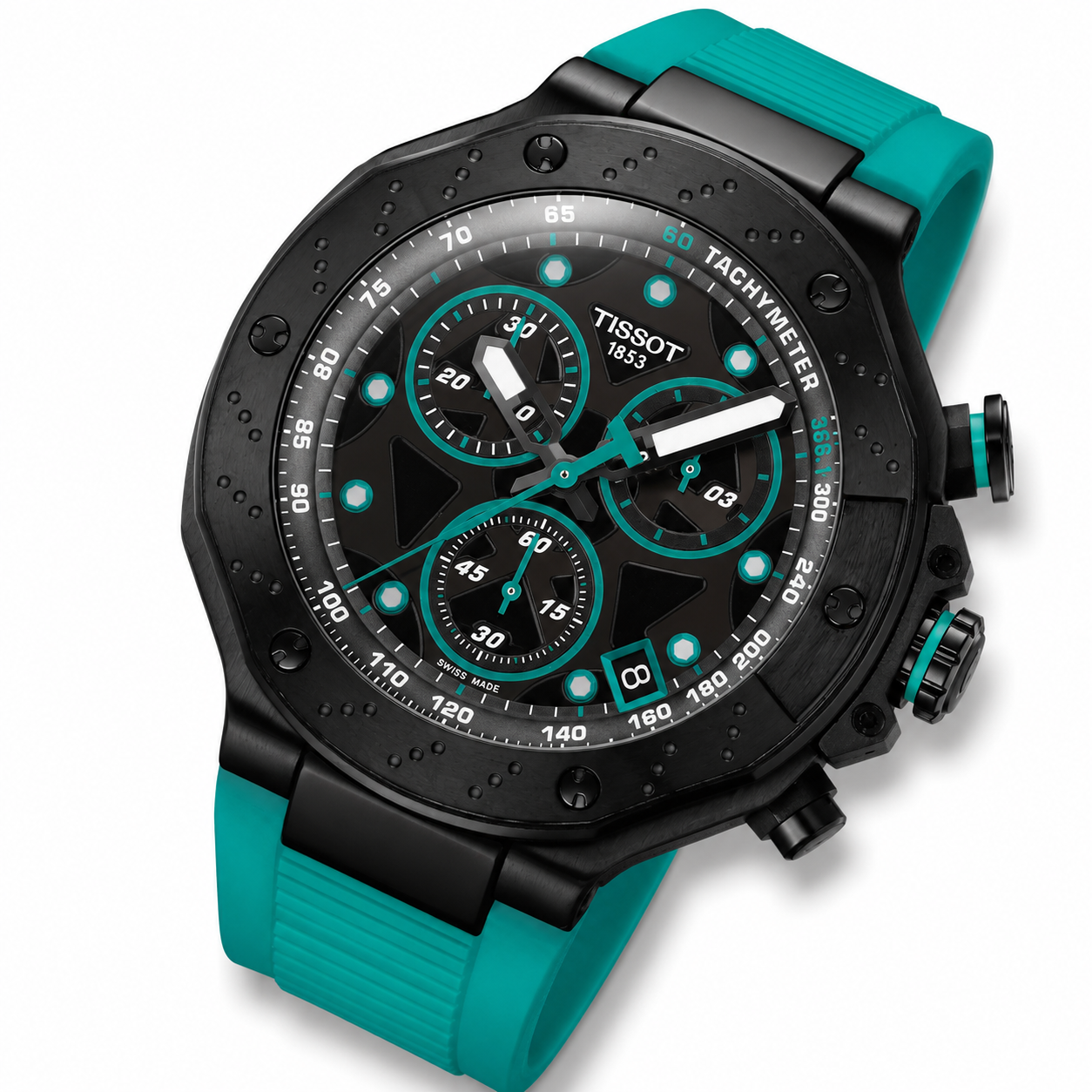 Tissot T-Race Quartz Chrono T141.417.37.051.01 SWISS MADE WR100 45mm PVD